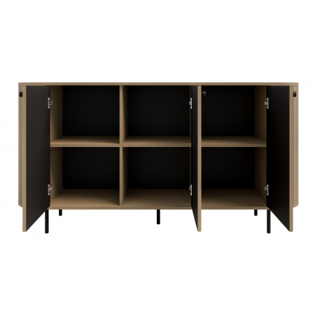 Komoda zaokrąglone boki frez 830 OLIVO dąb cremona